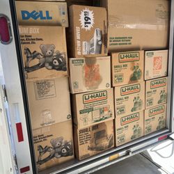 Tipp movers - This is a trailer we loaded for a customer. We stuffed it tight with boxes.