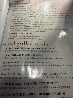Menu photo 1 Boudro's, a Texas Bistro San Antonio, TX