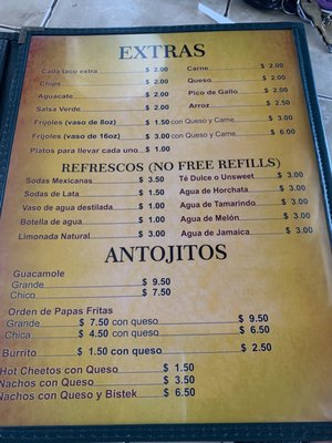 Menu photo 2 Taco's Aka Rio Grande City, TX Menu photo 2 Taco's Aka Rio Grande City, TX