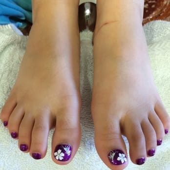 Jeanne's Nail Spa - My daughter's pedicure with butterfly and flower design! So pretty! :) - Nail Salons Near Me - Milpitas, California Jeanne's Nail Spa - My daughter's pedicure with butterfly and flower design! So pretty! :) - Nail Salons Near Me - Milpitas, California