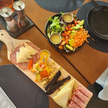 Blue Flame - Charcuterie board and side salad - Bars Near Me - Daytona Beach, Florida
