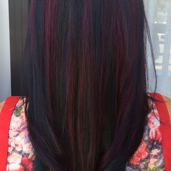 David Dru Salon - Oil Slick highlights by Jahra - Hair Salons Near Me - Beverly Hills, California David Dru Salon - Oil Slick highlights by Jahra - Hair Salons Near Me - Beverly Hills, California