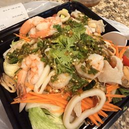 Seafood salad Thai spicy 7 Seafood salad Thai spicy 7
