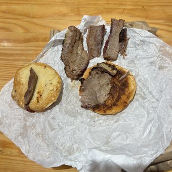Spring Creek Barbeque - Sliced brisket sandwich. - Barbeque Near Me - Richmond, Texas