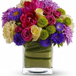 Oh, what a fine day it will be when you have this delightful spring bouquet delivered to someone special.