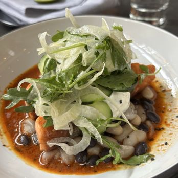 Current Fish & Oyster - The fresh king salmon with garnish - Seafood Near Me - Salt Lake City, Utah Current Fish & Oyster - The fresh king salmon with garnish - Seafood Near Me - Salt Lake City, Utah