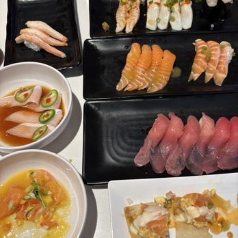 Smile Shota - Assorted nigiri & carpaccio - Sushi Bars Near Me - Las Vegas, Nevada Smile Shota - Assorted nigiri & carpaccio - Sushi Bars Near Me - Las Vegas, Nevada