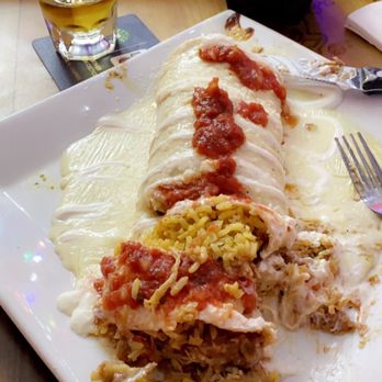 A La Mexicana 2 - California Chicken Burrito - Mexican Near Me - Bridgton, Maine