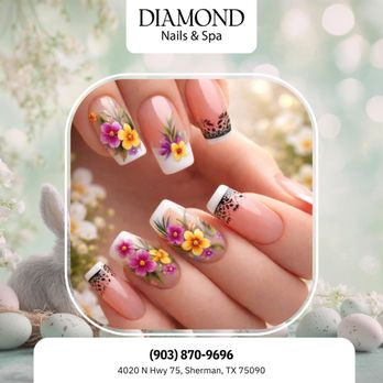 Diamond Nails & Spa - Light pastel layers and soft shimmer. A manicure that feels like Easter morning. Schedule your visit. - Nail Salons Near Me - Sherman, Texas Diamond Nails & Spa - Light pastel layers and soft shimmer. A manicure that feels like Easter morning. Schedule your visit. - Nail Salons Near Me - Sherman, Texas