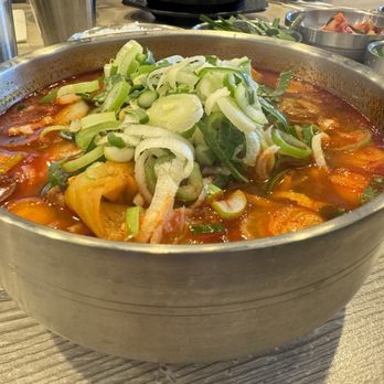 Moobongri - Spicy beef brisket soup with veggies - Korean Near Me - Irvine, California