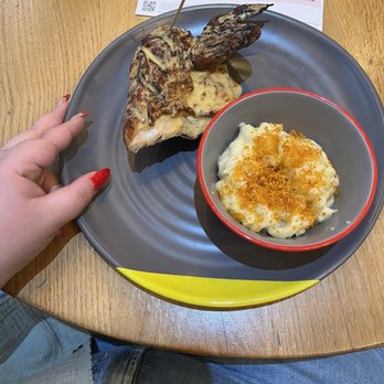 Nando's Peri-Peri - 1/4 Chicken Breast with Medium Sauce Container, PERi Mac - Chicken Shop Near Me - Chicago, Illinois Nando's Peri-Peri - 1/4 Chicken Breast with Medium Sauce Container, PERi Mac - Chicken Shop Near Me - Chicago, Illinois
