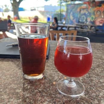Cage Brewing - Blue razz sour and coconut ale - Breweries Near Me - Saint Petersburg, Florida