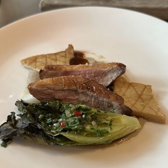 First & Oak - Duck breast and mushrooms - New American Near Me - Solvang, California
