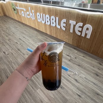 Tai Chi Bubble Tea - Green tea Passionfruit Tea (large) - Poke Near Me - Syracuse, New York