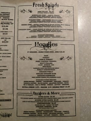 Menu photo 2 Pebble Creek Pizza Greenville, SC