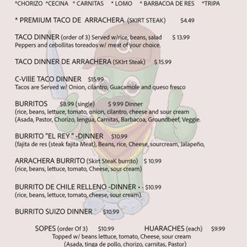 Arrachera Mexican Grill - Menu - Mexican Near Me - Carpentersville, Illinois