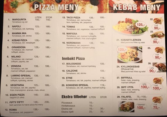 Menu photo 1 Lamino Gatekjøkken Etne, 12