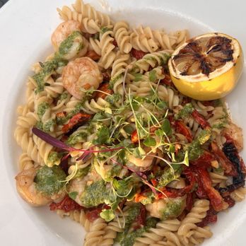 Bistro 45 - Shrimp pesto pasta - Wine Bars Near Me - McCall, Idaho