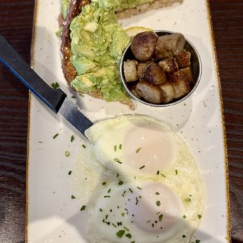 First Watch - Avocado toast, Pork sausage & Eggs! - Cafes Near Me - Lenexa, Kansas