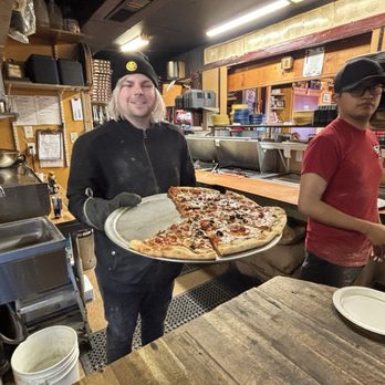 Pizza a'fetta - Winn is new but we like him, too. - Pizza Near Me - Cannon Beach, Oregon