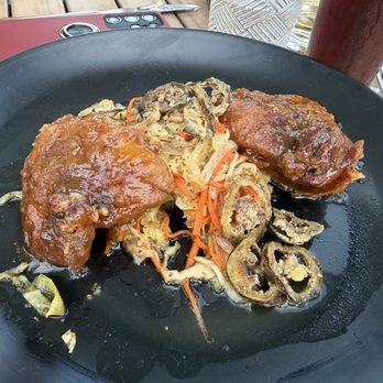 Hardware - Spicy sticky chicken thighs over apple slaw - Gastropubs Near Me - North Aurora, Illinois Hardware - Spicy sticky chicken thighs over apple slaw - Gastropubs Near Me - North Aurora, Illinois