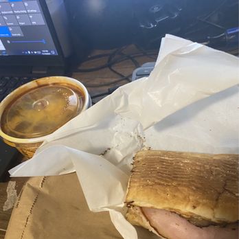 Potbelly Sandwich Shop - My $10 sandwich next to my $10 chili. Ripoff Alert!!!! - Fast Food Near Me - Bellevue, Washington
