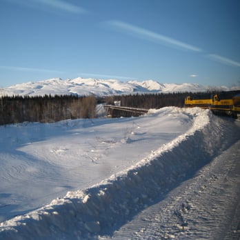 Alaska Railroad - View from the Aurora Winter Train - Trains Near Me - Anchorage, Alaska Alaska Railroad - View from the Aurora Winter Train - Trains Near Me - Anchorage, Alaska