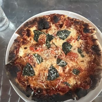 Café Piazza - Burnt margarita pizza - Pizza Near Me - Saint Louis, Missouri Café Piazza - Burnt margarita pizza - Pizza Near Me - Saint Louis, Missouri