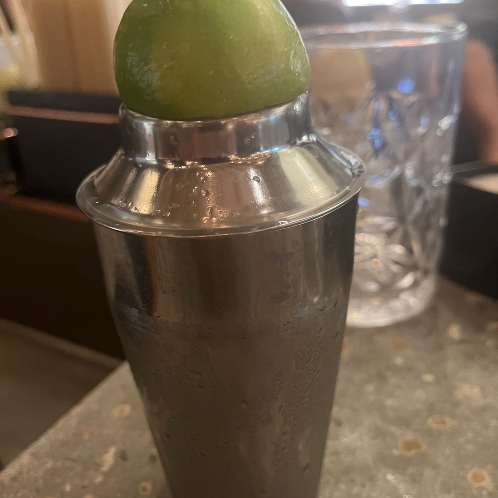 The Mexican martini shaker with the balance of my drink The Mexican martini shaker with the balance of my drink