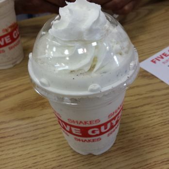 Five Guys - Cookies and Cream Milkshake. - Fast Food Near Me - Cheektowaga, New York Five Guys - Cookies and Cream Milkshake. - Fast Food Near Me - Cheektowaga, New York