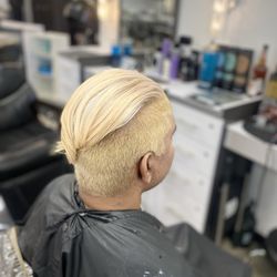 The Barbera Shop - Full bleach and cut by austin