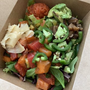 Local Poke - My spicy medium poke creation.  Yum!! - Poke Near Me - Pleasanton, California