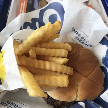 Culver's - Crispy fries with Mushroom Swiss burger - Fast Food Near Me - Sarasota, Florida