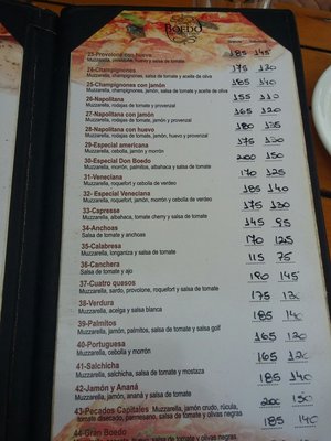 Menu photo 4 Don Boedo Buenos Aires, C Menu photo 4 Don Boedo Buenos Aires, C