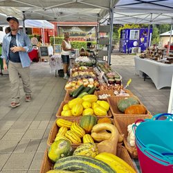 Farmer’s Market At Old Town Square - Fresh produce, honey, beans, olive oil, balsamic and of course Cathy.