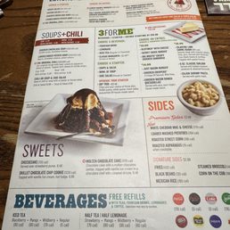 Lunch menu