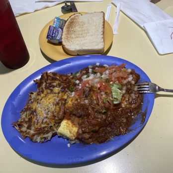 Fast Eddie's Diner - Chili and cheese omelette a five dollar plate of food for $16 - Diners Near Me - Phoenix, Arizona Fast Eddie's Diner - Chili and cheese omelette a five dollar plate of food for $16 - Diners Near Me - Phoenix, Arizona