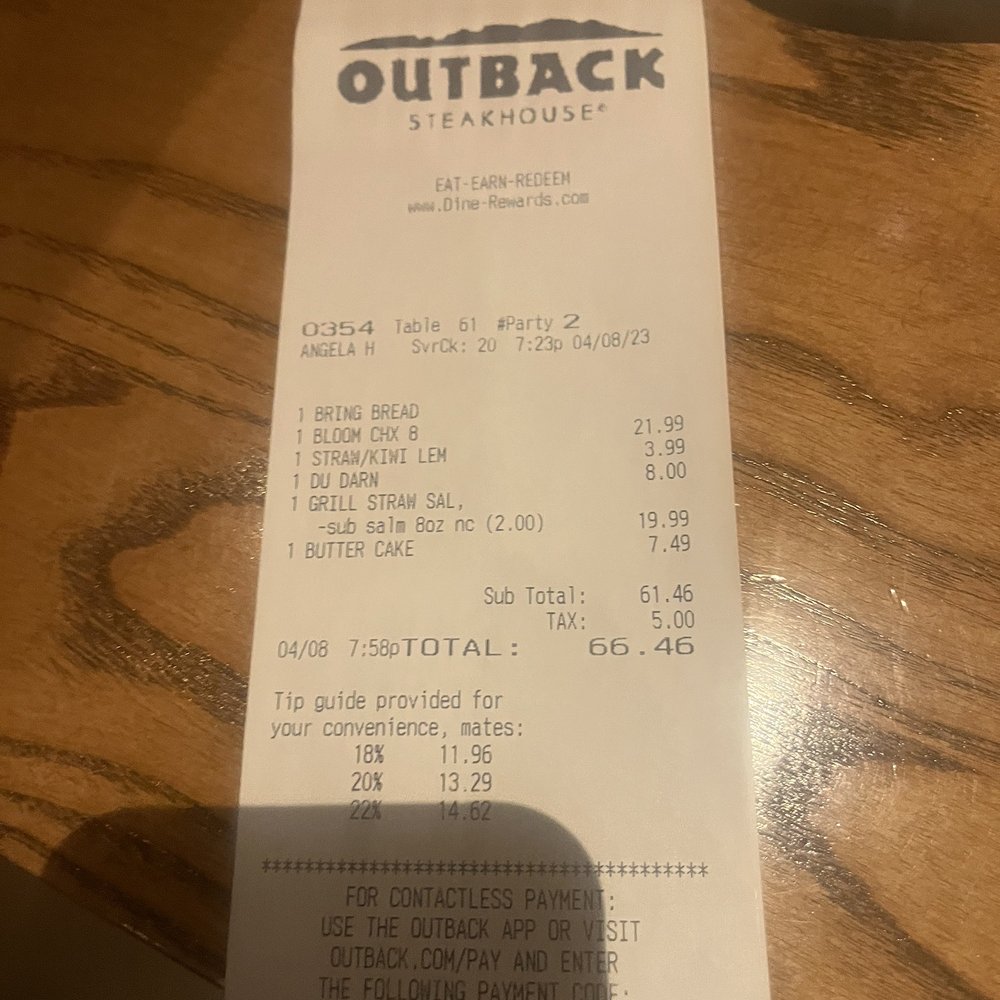 Outback Steakhouse - Very good - Steakhouses Near Me - Middletown, New York Outback Steakhouse - Very good - Steakhouses Near Me - Middletown, New York