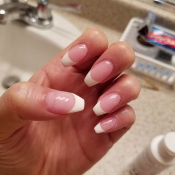 Oasis Nail Spa - Nexgen pink and white filed coffin shape. - Nail Salons Near Me - Sachse, Texas Oasis Nail Spa - Nexgen pink and white filed coffin shape. - Nail Salons Near Me - Sachse, Texas