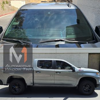 M1 Window Tint - 2024 Chevy Silverado ZL1 marched rear with 20% and 50% full windshield and 5% sunstrip. - Car Window Tinting Near Me - Vista, California M1 Window Tint - 2024 Chevy Silverado ZL1 marched rear with 20% and 50% full windshield and 5% sunstrip. - Car Window Tinting Near Me - Vista, California