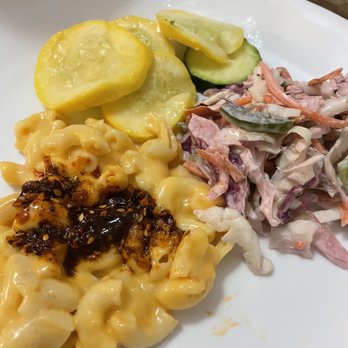 Hoover's Cooking - Macaroni & Cheese Cole Slaw squash - Southern Near Me - Austin, Texas Hoover's Cooking - Macaroni & Cheese Cole Slaw squash - Southern Near Me - Austin, Texas