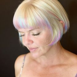 The Apiary Salon - Blond with opalescent tips! This one was Steph's idea and it was AMAZING!
