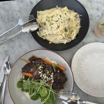 Pearl - Bavette steak and handkerchief pasta - Italian Near Me - San Francisco, California Pearl - Bavette steak and handkerchief pasta - Italian Near Me - San Francisco, California