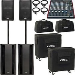Gear To Go Rentals - 4 speaker system with your choice of 4,6,10,or 16 channel mixer for $300 a day!