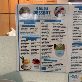 Salju Dessert - Menu - April 2026 - Desserts Near Me - Alhambra, California