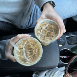 Vanilla lattes half sweet!