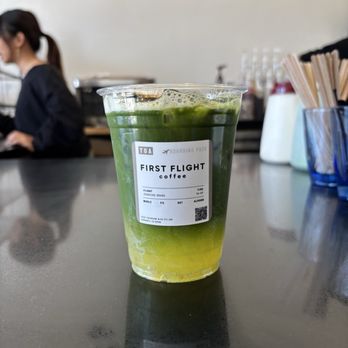 First Flight Coffee - Yuzu matcha tonic - Coffee & Tea Near Me - Torrance, California