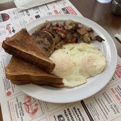 The Cacklin' Hen - Two eggs with sausage