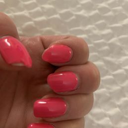 1 WEEK! Dip manicure. 5 out of 10 already broken or chipped