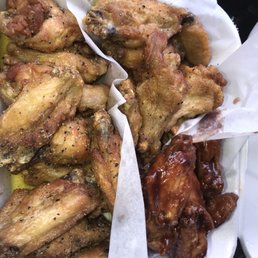 Honey lemon pepper, honey barbecue, garlic butter